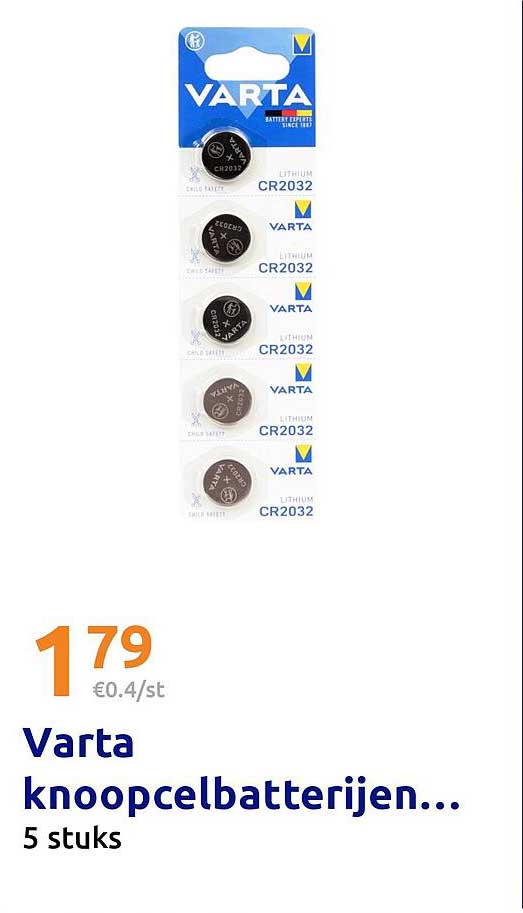 Varta knoopcelbatterijen... 5 stuks