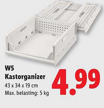 W5 Kastorganizer