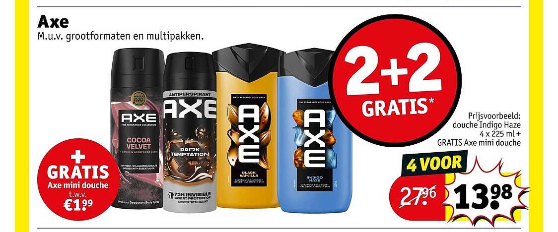 Axe 2+2 gratis