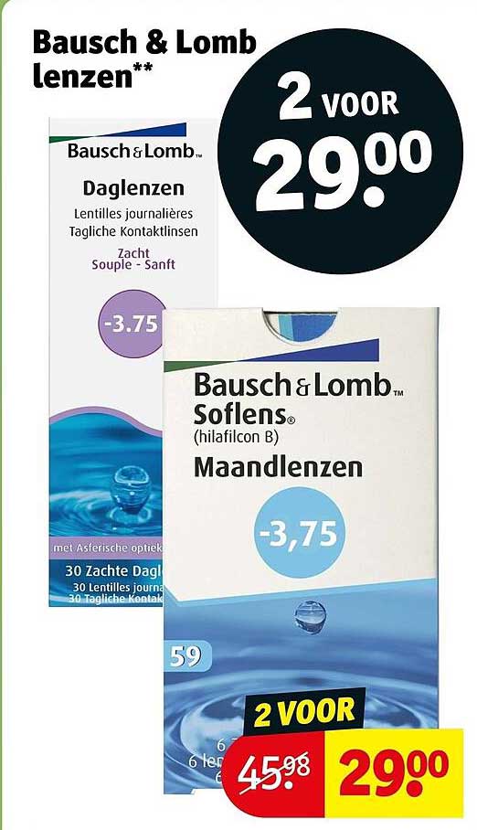 Bausch & Lomb lenzen**