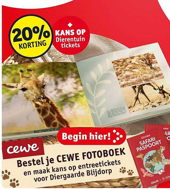 Bestel je CEWE FOTOBOEK en maak kans op entreetickets voor Diergaarde Blijdorp