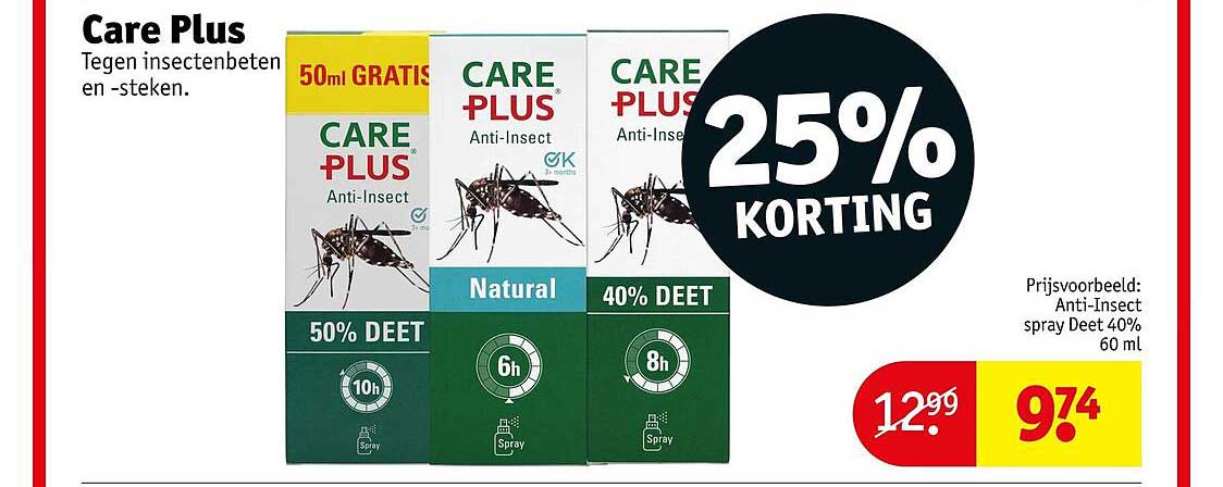 Care Plus Tegen insectenbeten en -steken 25% KORTING