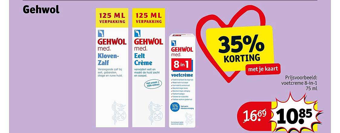 Gehwol med. Kloven-Zalf, Eelt Crème en 8 in 1 35% KORTING met je kaart
