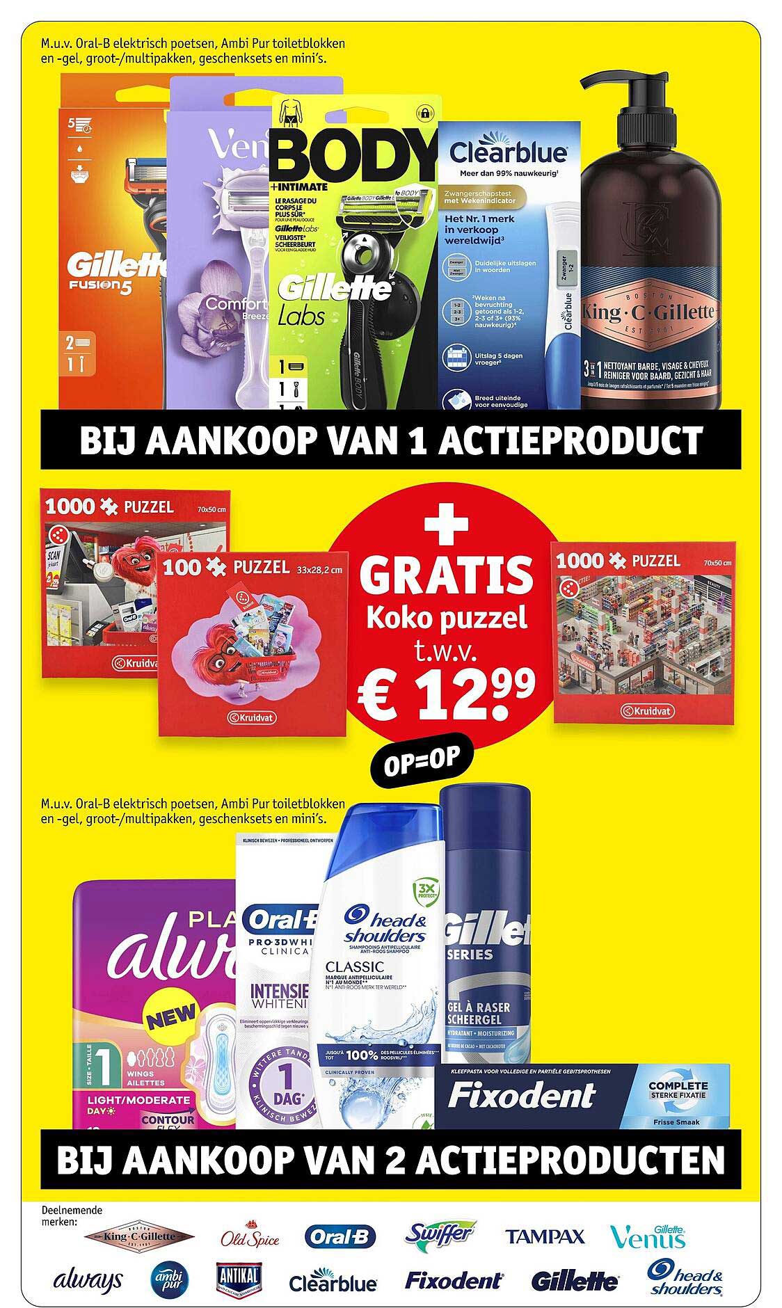 GRATIS Koko puzzel t.w.v. € 12,99