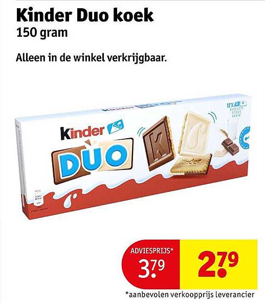Kinder Duo koek 150 gram