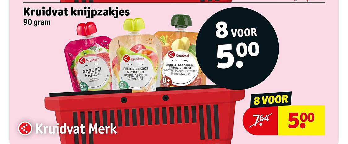 Kruidvat knijpzakjes 90 gram