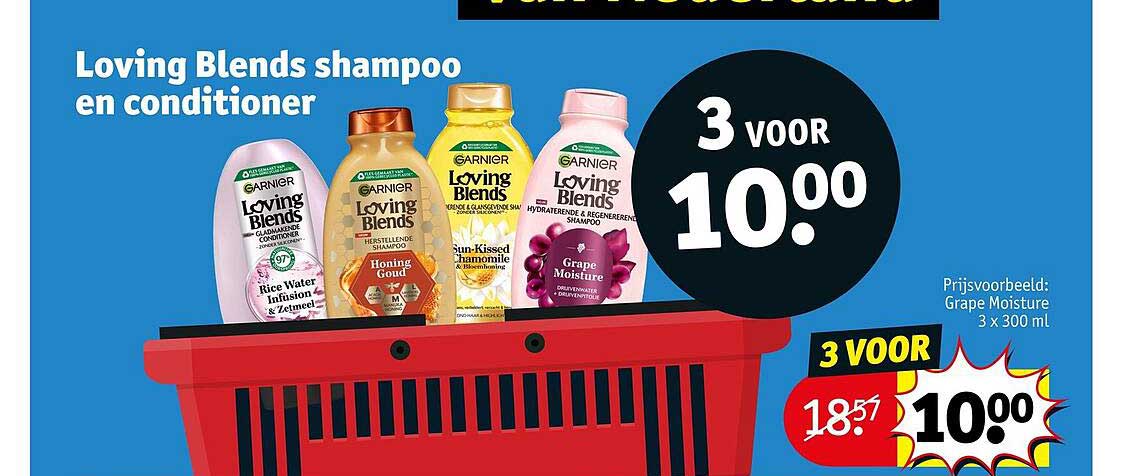 Loving Blends shampoo en conditioner 3 voor 10.00