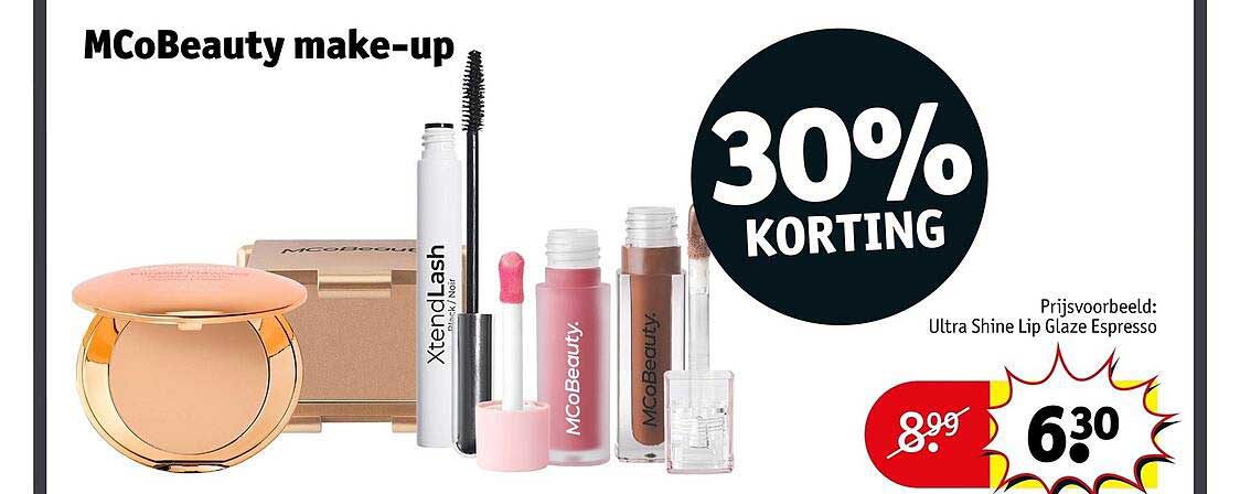 MCoBeauty make-up 30% KORTING