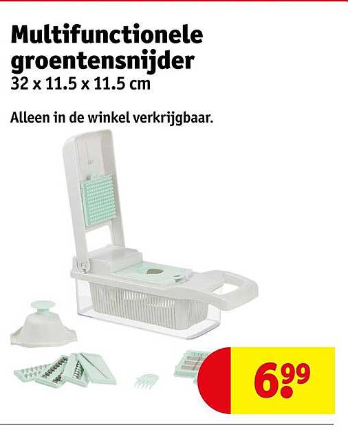Multifunctionele groentesnijder 32 x 11.5 x 11.5 cm