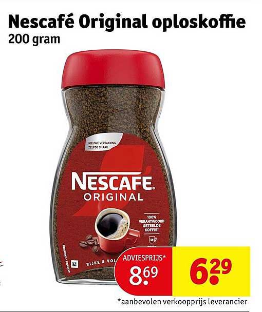Nescafé Original oploskoffie 200 gram