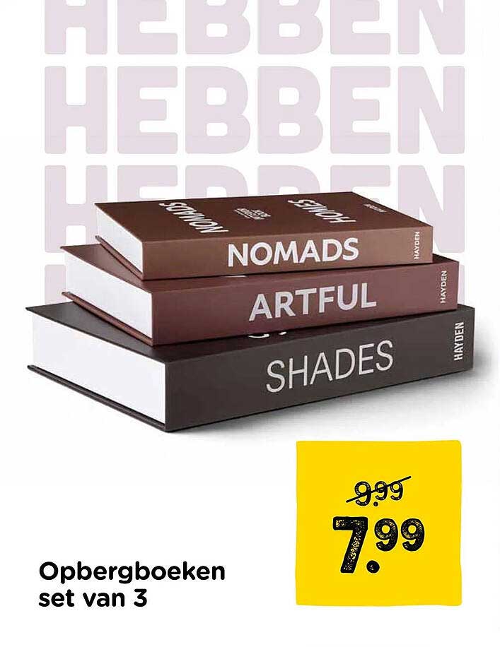 Opbergboeken set van 3