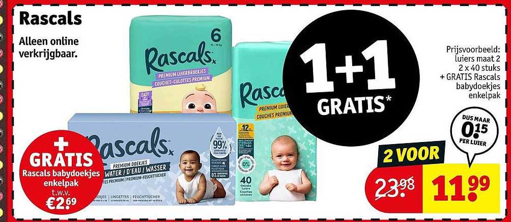 Rascals 1+1 GRATIS*