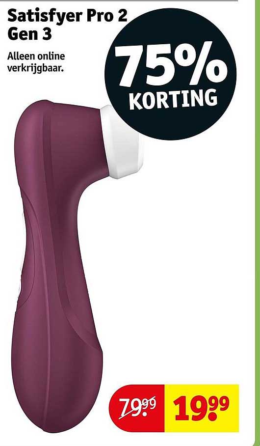 Satisfyer Pro 2 Gen 3 Alleen online verkrijgbaar 75% KORTING