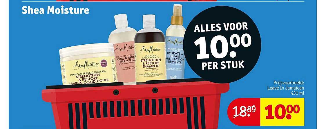 Shea Moisture ALLES VOOR 10.00 PER STUK