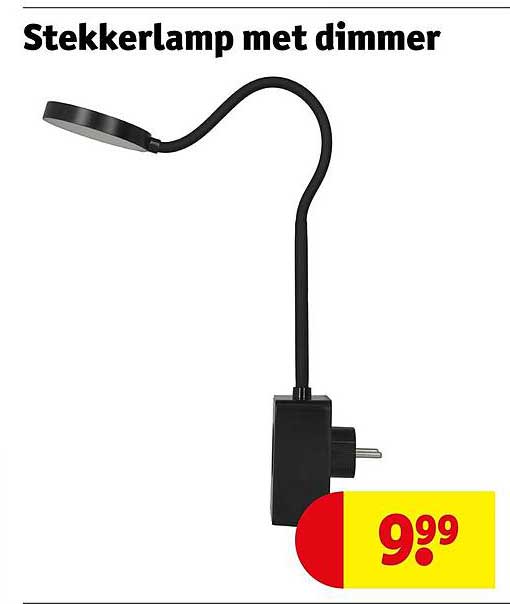Stekkerlamp met dimmer