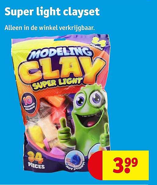 Super light clayset