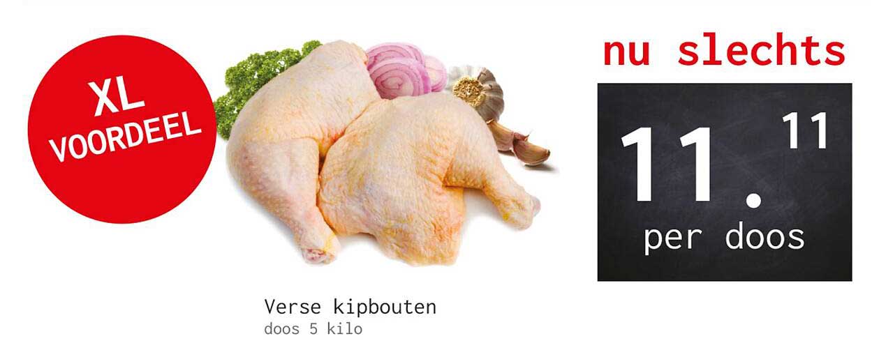Verse kipbouten doos 5 kilo XL VOORDEEL