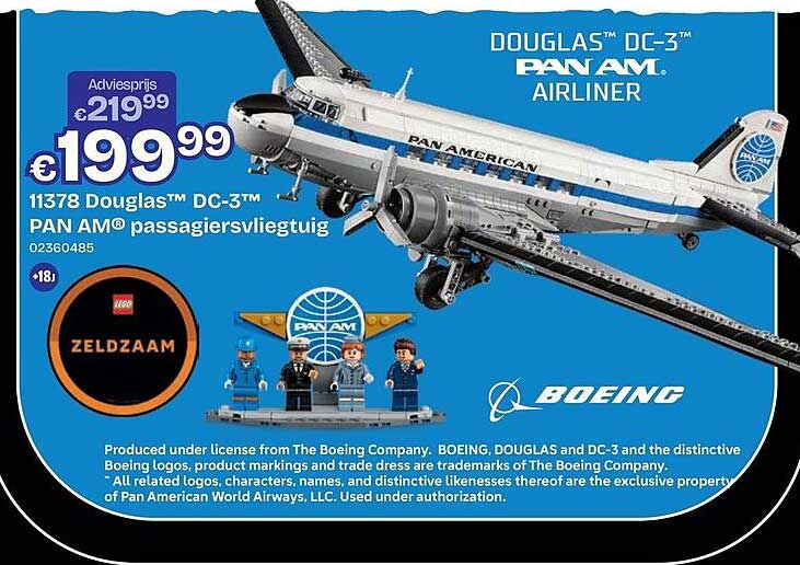 1137 Douglas™ DC-3™ PAN AM® passagiersvliegtuig