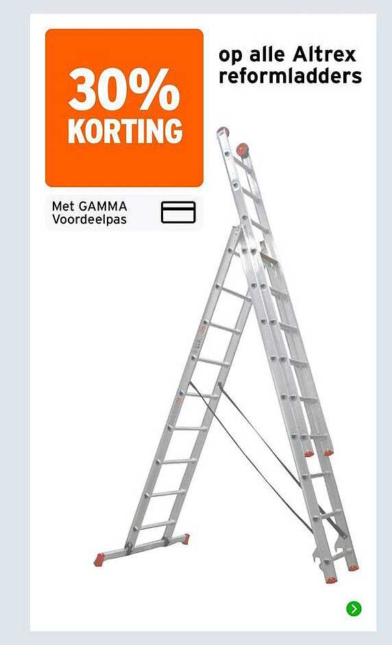 30% KORTING op alle Altrex reformladders