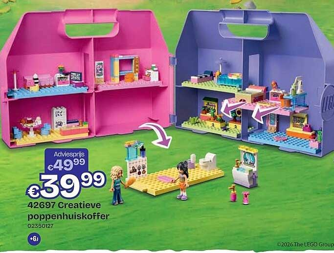 42697 Creatieve poppenhuiskoffer