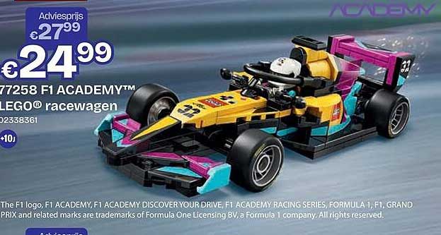77258 F1 ACADEMY™ LEGO® racewagen