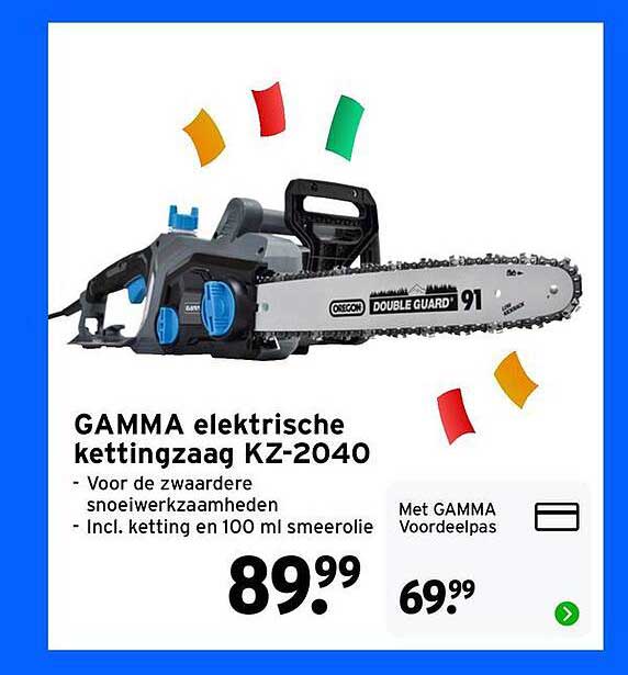 GAMMA elektrische kettingzaag KZ-2040