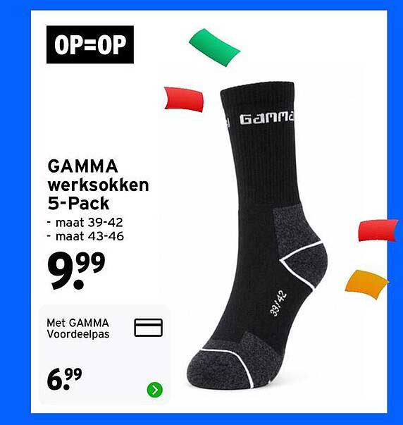 GAMMA werksokken 5-Pack