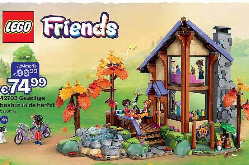 LEGO Friends 42705 Gezellige boshut in de herfst