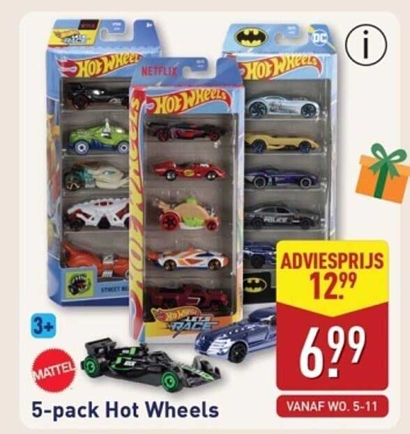 5-pack Hot Wheels