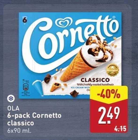 6-pack Cornetto classico