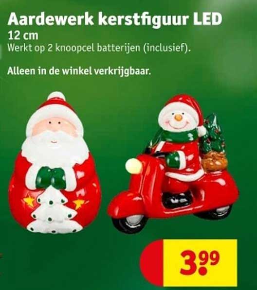 Aardewerk kerstfiguur LED