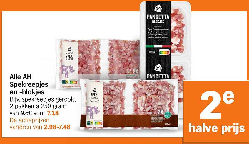 Alle AH Spekreepjes en -blokjes