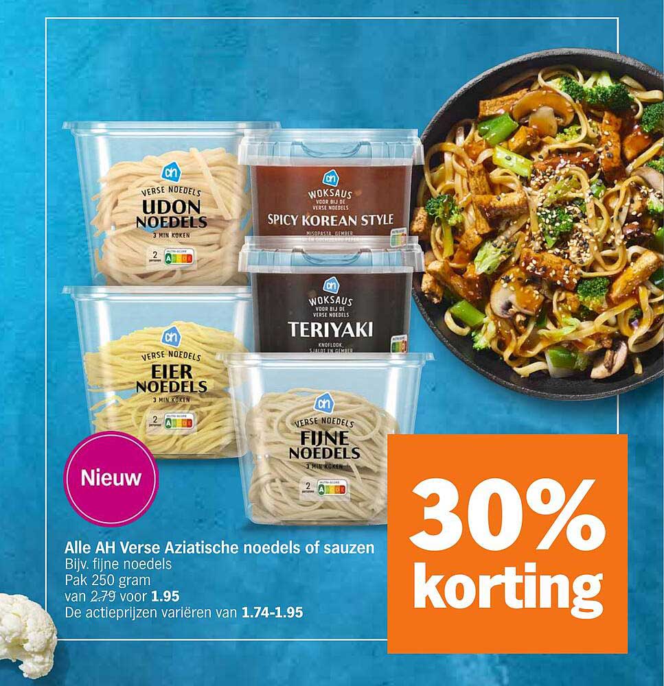 Alle AH Verse Aziatische noedels of sauzen