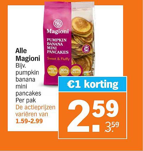 Alle Magioni Bijv. pumpkin banana mini pancakes