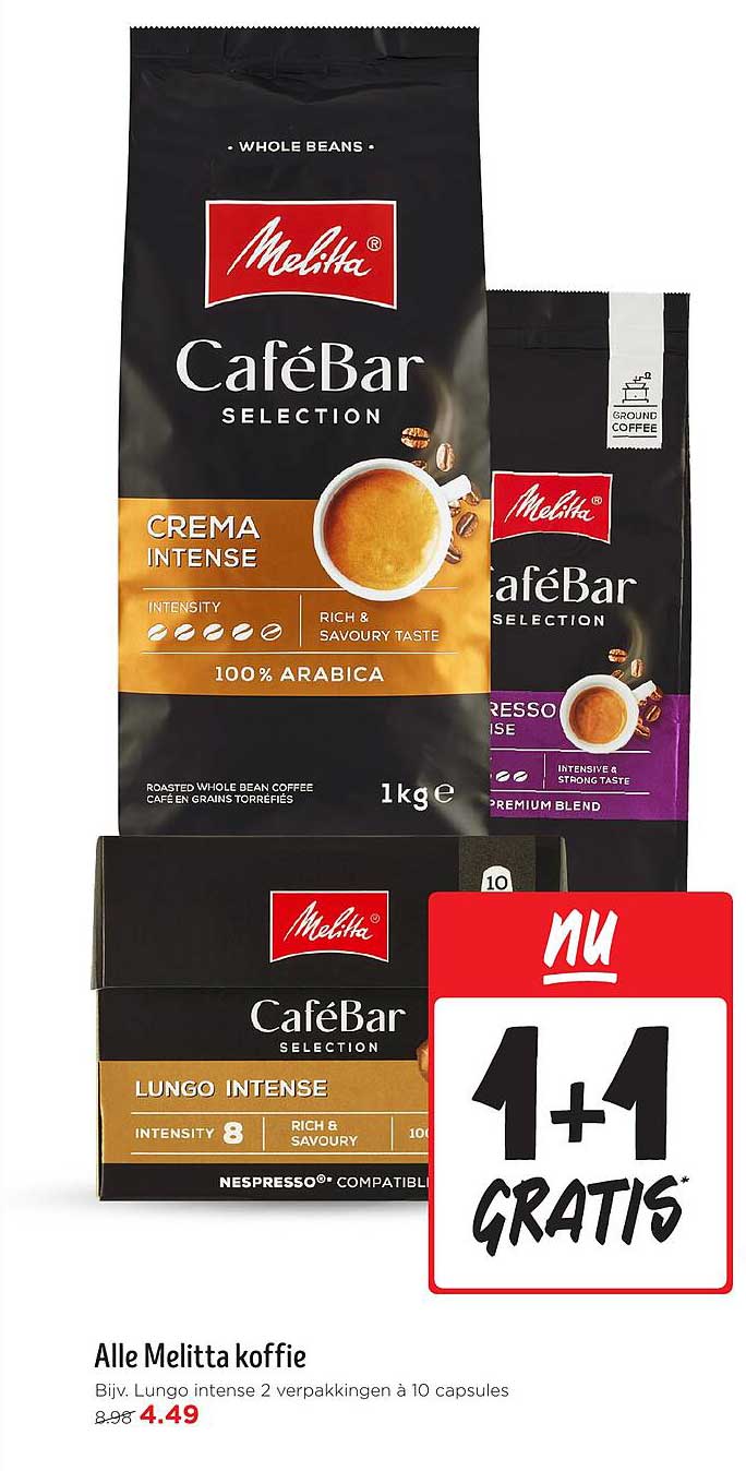 Alle Melitta koffie