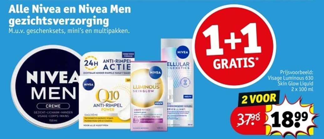 Alle Nivea en Nivea Men gezichtsverzorging