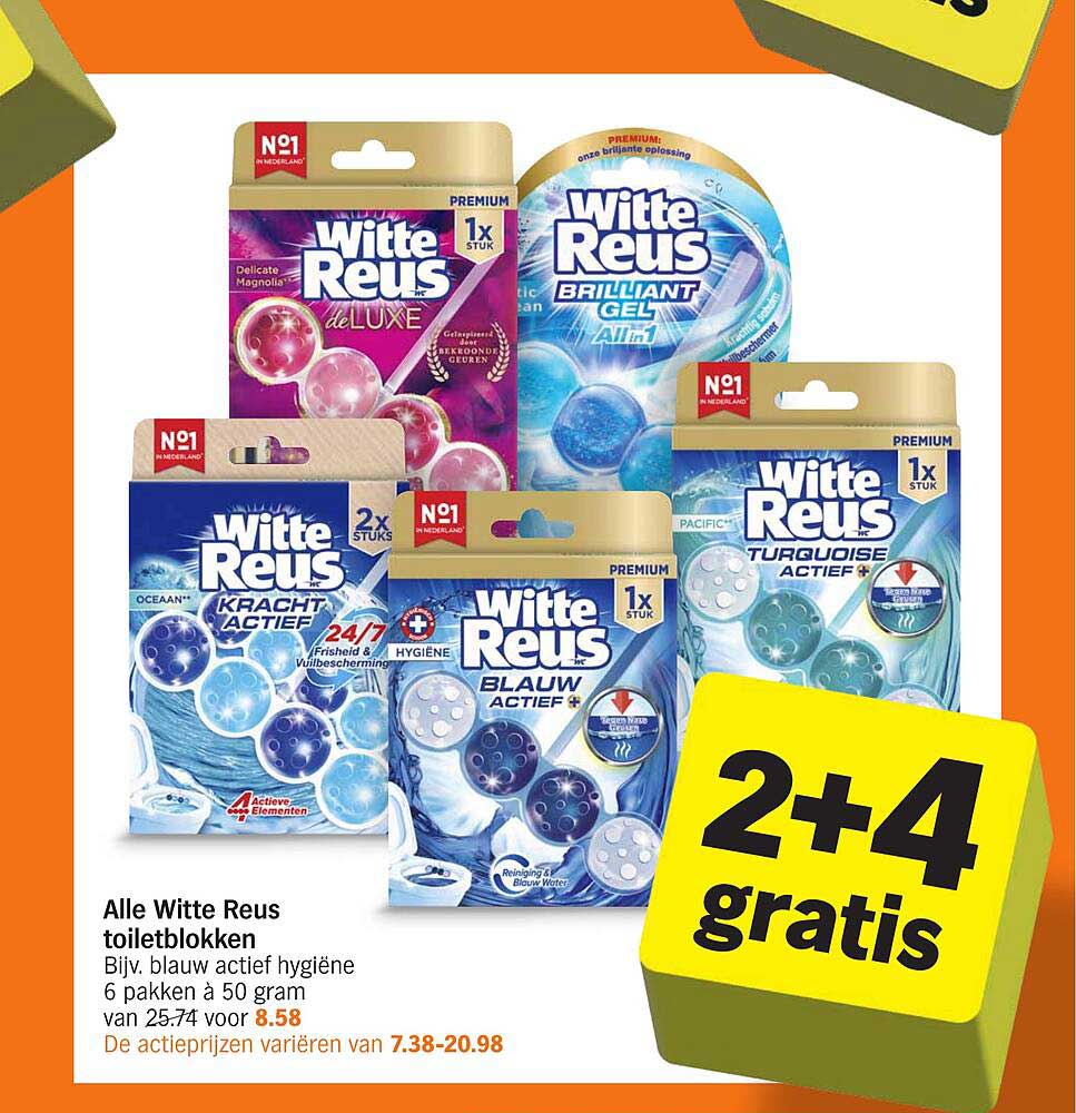 Alle Witte Reus toiletblokken