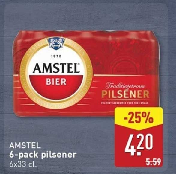 AMSTEL 6-pack pilsener