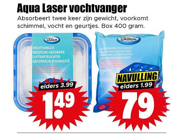 Aqua Laser vochtvanger