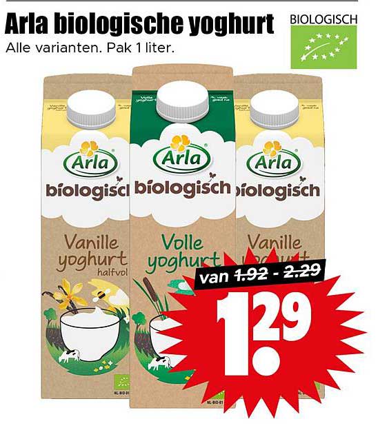 Arla biologische yoghurt