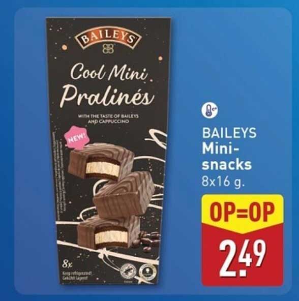 BAILEYS Mini-snacks 8x16 g.