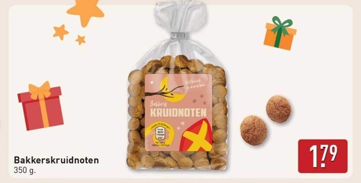 Bakkerskruidnoten 350 g.