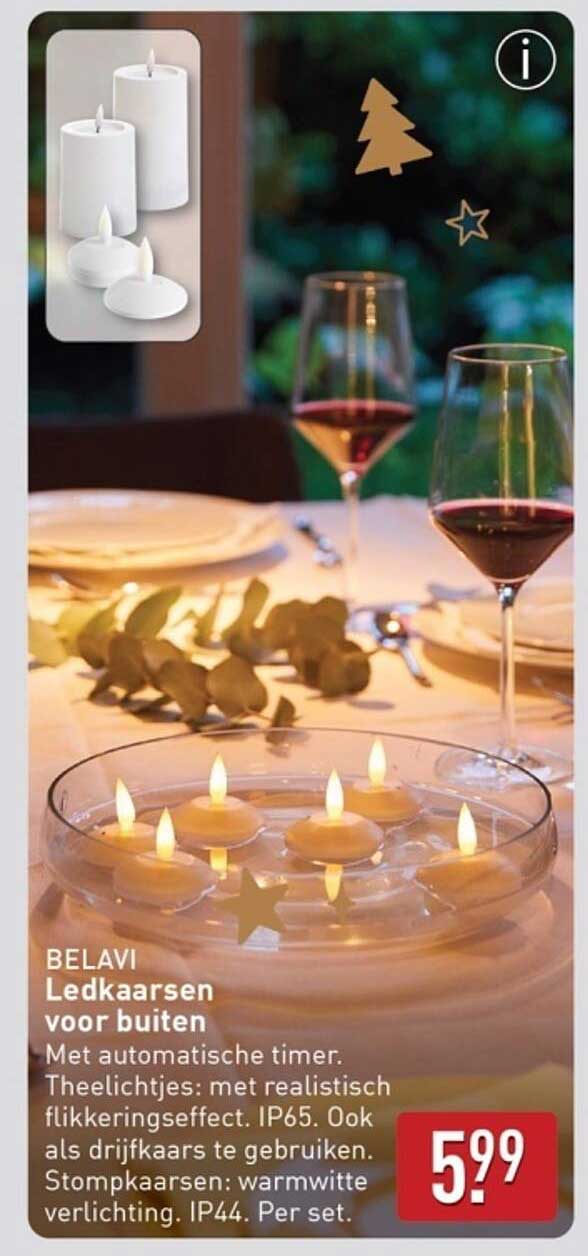 BELAVI Ledkaarsen voor buiten
