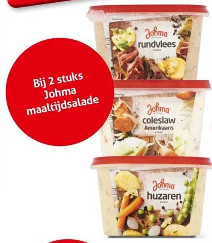 Bij 2 stuks Johma maaltijdsalade