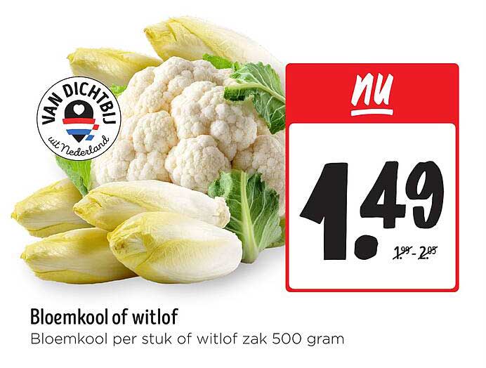 Bloemkool of witlof