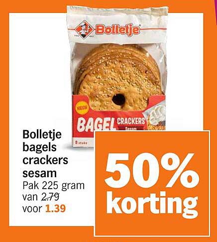 Bolletje bagels crackers sesam
