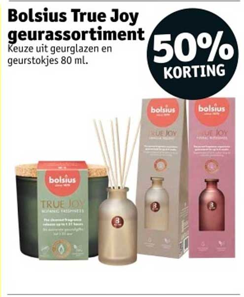 Bolsius True Joy geurenassortiment