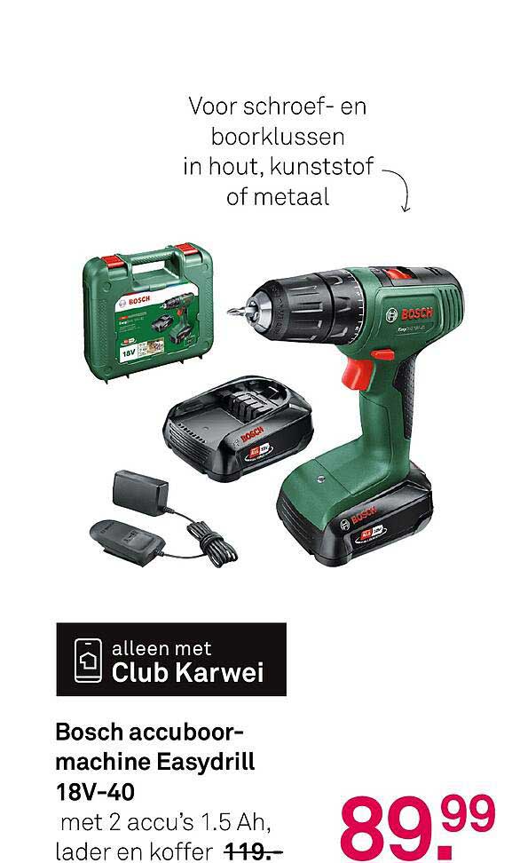 Bosch accuboormachine Easydrill 18V-40