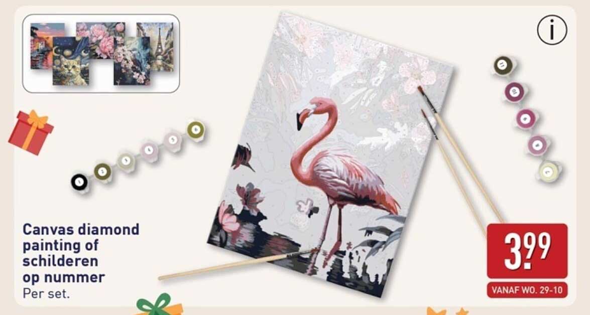 Canvas diamond painting of schilderen op nummer