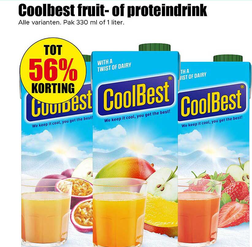 Coolbest fruit- of proteindrink